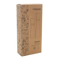 Outlet Zestaw Mlynkow Mooka 2 Szt. 20+25Cm Mlynki Do Soli I Pieprzu