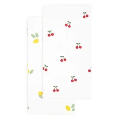 Cheap Zestaw Scierek Kuchennych Cherrine W Wisnie I Cytryny 2*45X65 Cm Ścierki Kuchenne