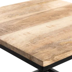 Clearance Zestaw Stolikow Kawowych Maya Lite Drewno Mango + Metal 110X60X45 Cm/50X50X40Cm Stoliki Kawowe