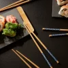 Best Sale Zestaw Sushi Paleczekbambusowych Niebieskich 4 Szt Zestawy Sztućców