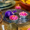 Shop Zestaw Swiec Floral Aura 6 Szt. Kwiaty Rozowe 117 G Świece Dekoracyjne