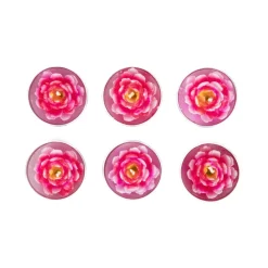 Shop Zestaw Swiec Floral Aura 6 Szt. Kwiaty Rozowe 117 G Świece Dekoracyjne
