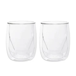 Cheap Zestaw Szklanek Cembra Modern Z Podwojna Scianka 2 Szt. 0,28 L Naczynia Ogródowe I Piknikowe