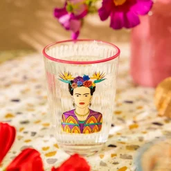 Online Zestaw Szklanek Frida Kahlo Fuksjowych, 2 Szt. 0.38 Szklanki