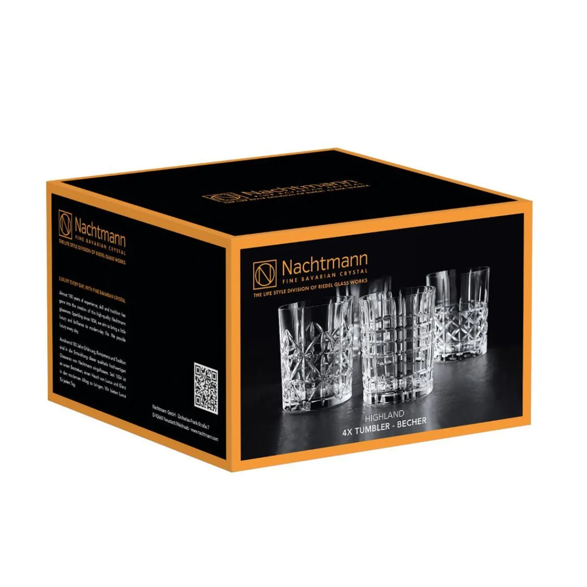 Shop Zestaw Szklanek Highland Do Whisky Tumbler 4 Szt. 0,345 L Naczynia Ogródowe I Piknikowe