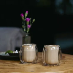 Best Sale Zestaw Szklanek Tulip Z Podwojna Scianka 2 Szt. 250 Ml Naczynia Ogródowe I Piknikowe