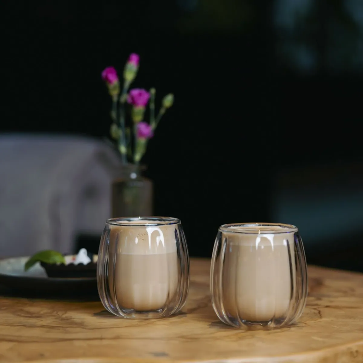 Best Sale Zestaw Szklanek Tulip Z Podwojna Scianka 2 Szt. 250 Ml Naczynia Ogródowe I Piknikowe