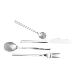 Hot Zestaw Sztućców Aperi Srebrne 24 Szt. Zestawy Sztućców