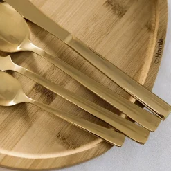 Sale Zestaw Sztućców Fabro Zlotych 24 Szt. Zestawy Sztućców