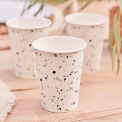 Shop Zestaw Terrazzo Kubkow Papierowych 250 Ml 8 Szt. Sale